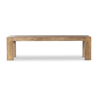 Abaso rustic wormwood oak dining table with chunky squared legs and clean lines, seats 10 people comfortably.