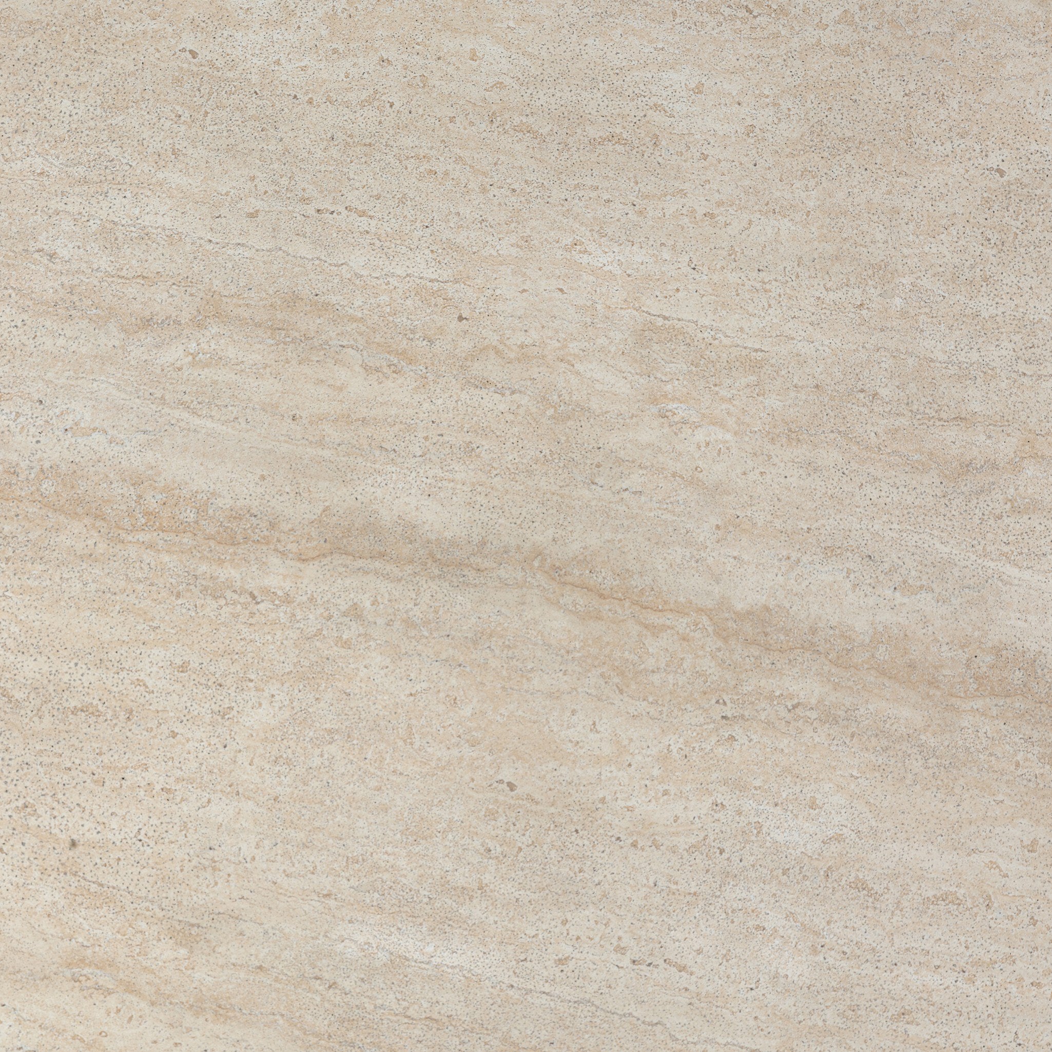 Faux travertine dining table surface with light stone texture