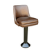 Angled Porcini Leather Black Base Marsley Bolted Stool by Social Design Supply Co: A commercial-grade floor-mounted bar stool with a contoured upholstered seat and high-durability finish for hospitality bars