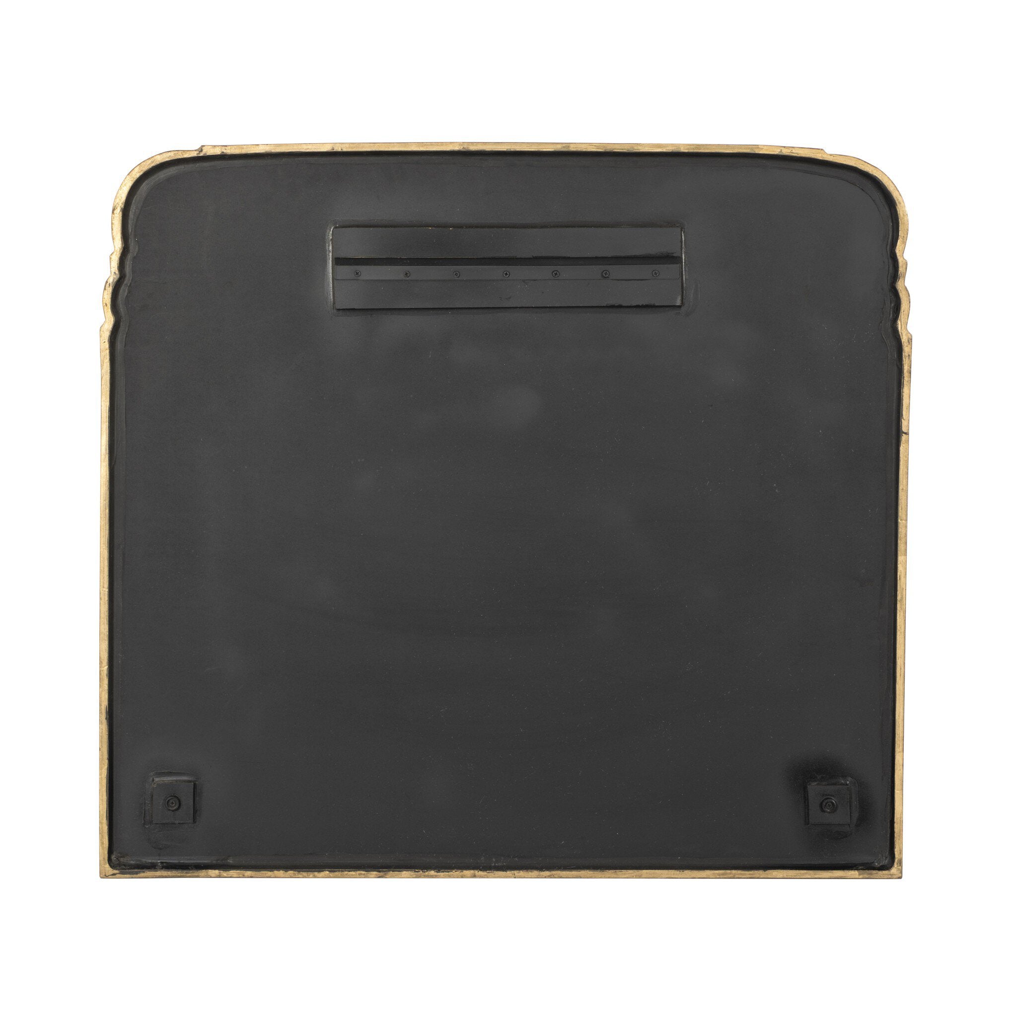 Back view of the Loire mirror showing the integrated security cleat mounting hardware for a flush fit