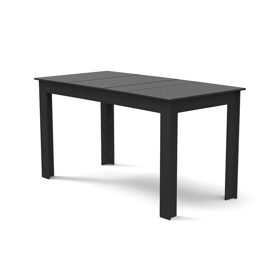 Black durable all-weather HDPE material on the eco-friendly Rectangular Outdoor Picnic Table