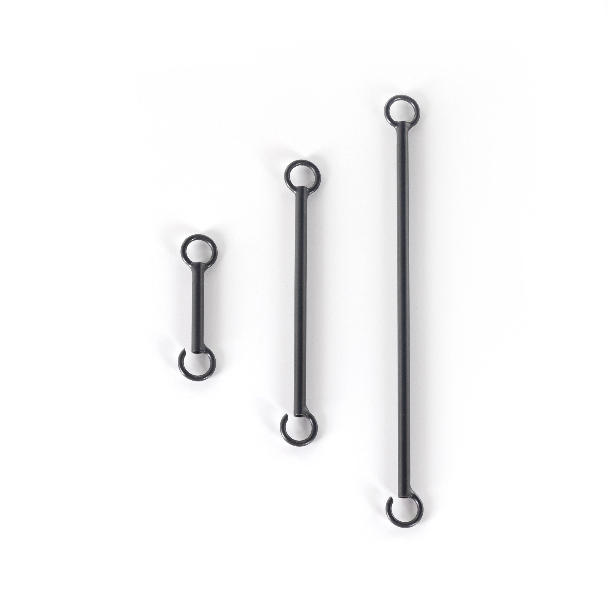 Black Iron links Grazia matte white plaster pendant light with antiqued iron hardware 