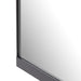 Bottom corner angle Chico small square wall mirror with a vertical antique iron suspension bar