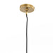 Brass ceiling fixture Novak 10-inch hand-hammered antique brass pendant light with clear glass detail 
