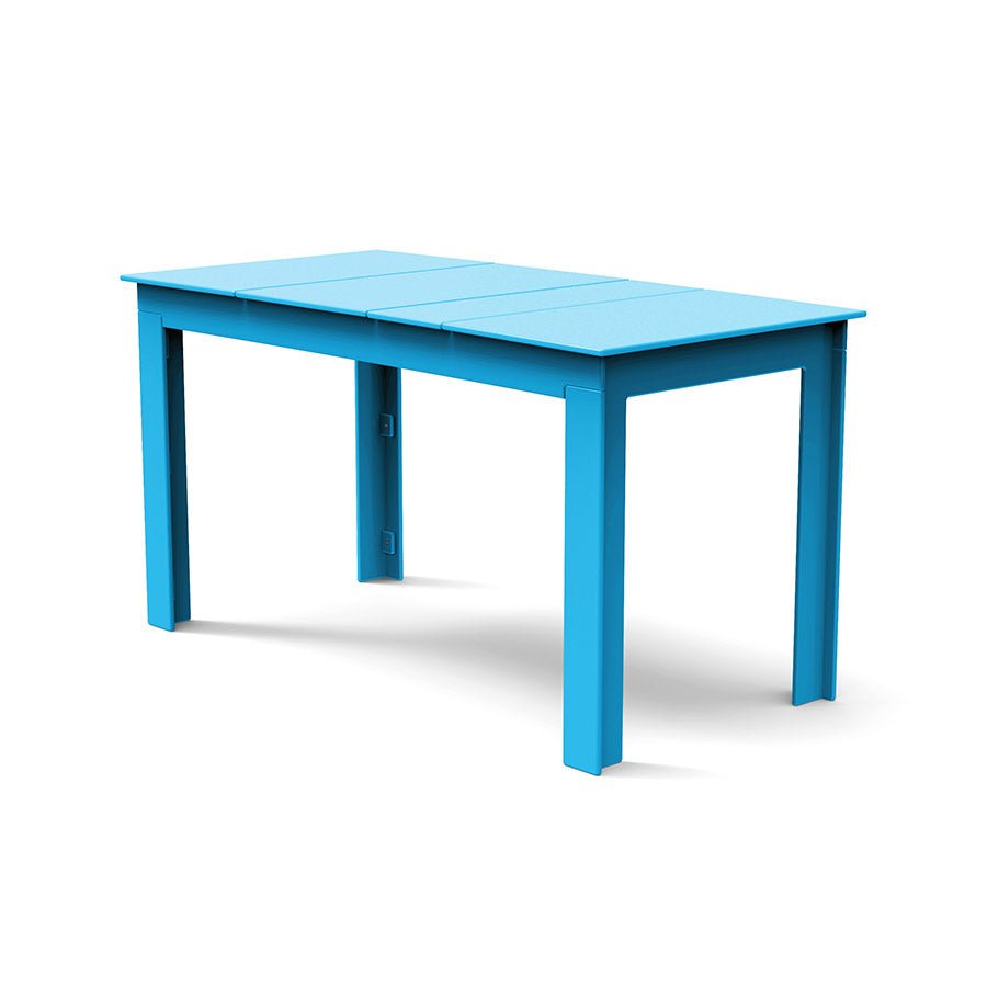 Bright Blue durable all-weather HDPE material on the eco-friendly Rectangular Outdoor Picnic Table