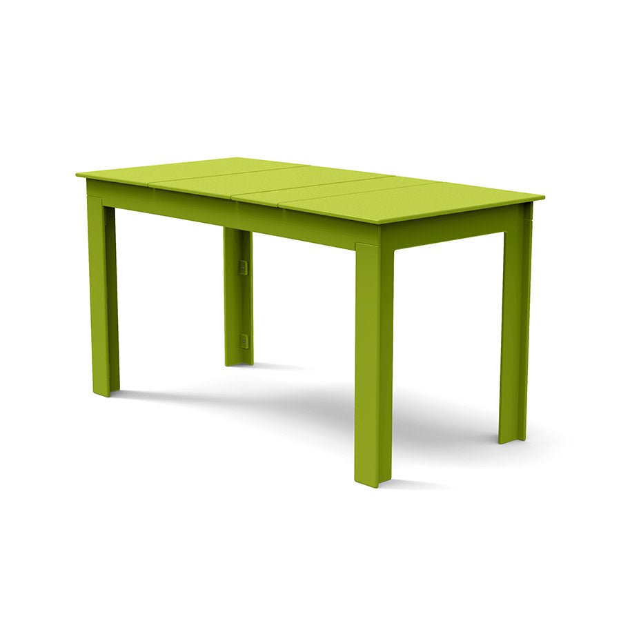 Bright Green durable all-weather HDPE material on the eco-friendly Rectangular Outdoor Picnic Table