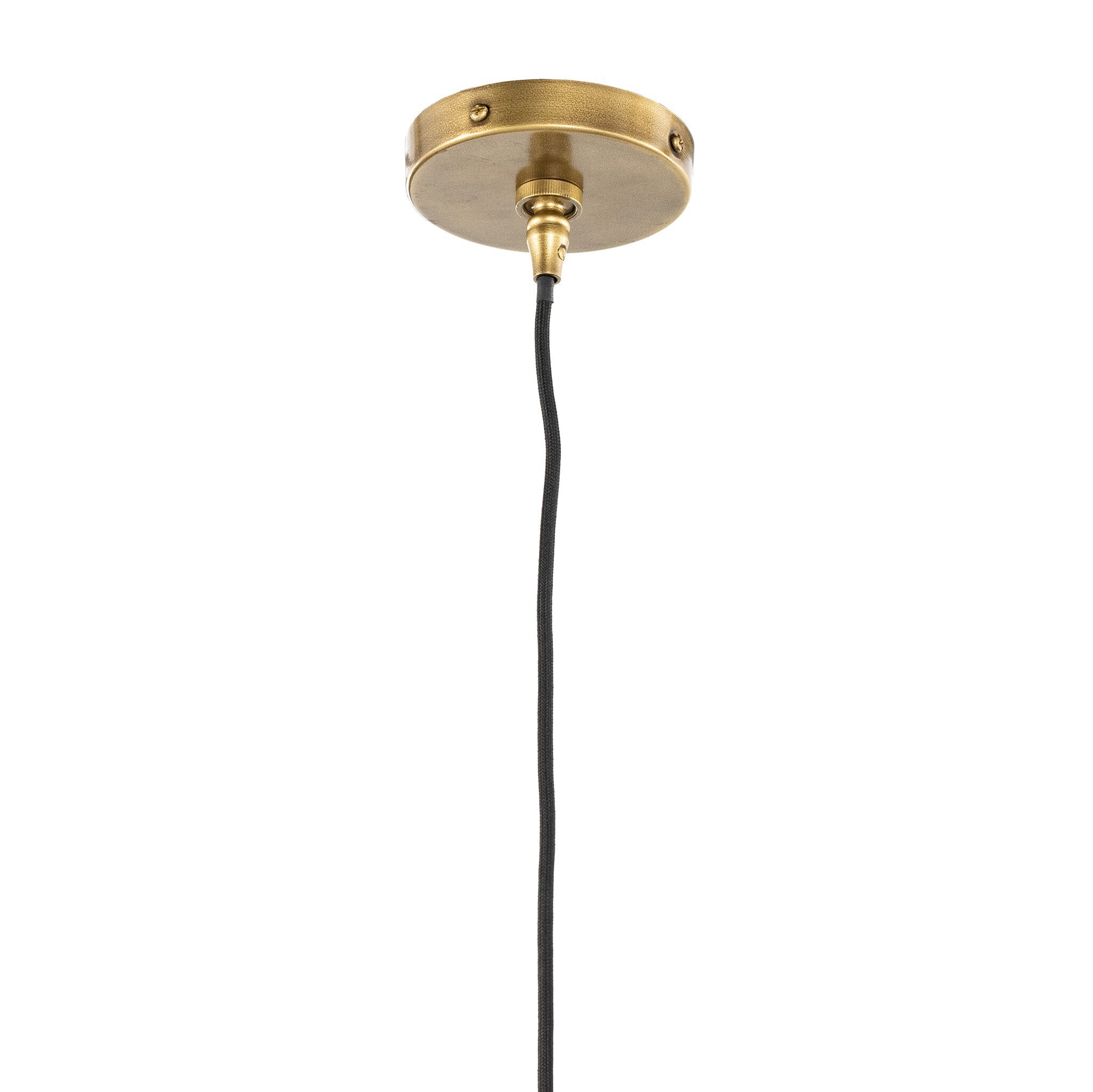 Ceiling light fixture Novak 10-inch hand-hammered antique brass pendant light with perforated metal edge detail 