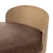 Cloris Swivel Bar Swivel Stool Palermo Cigar Leather Cushion on Solid Oak Wood Base Detail