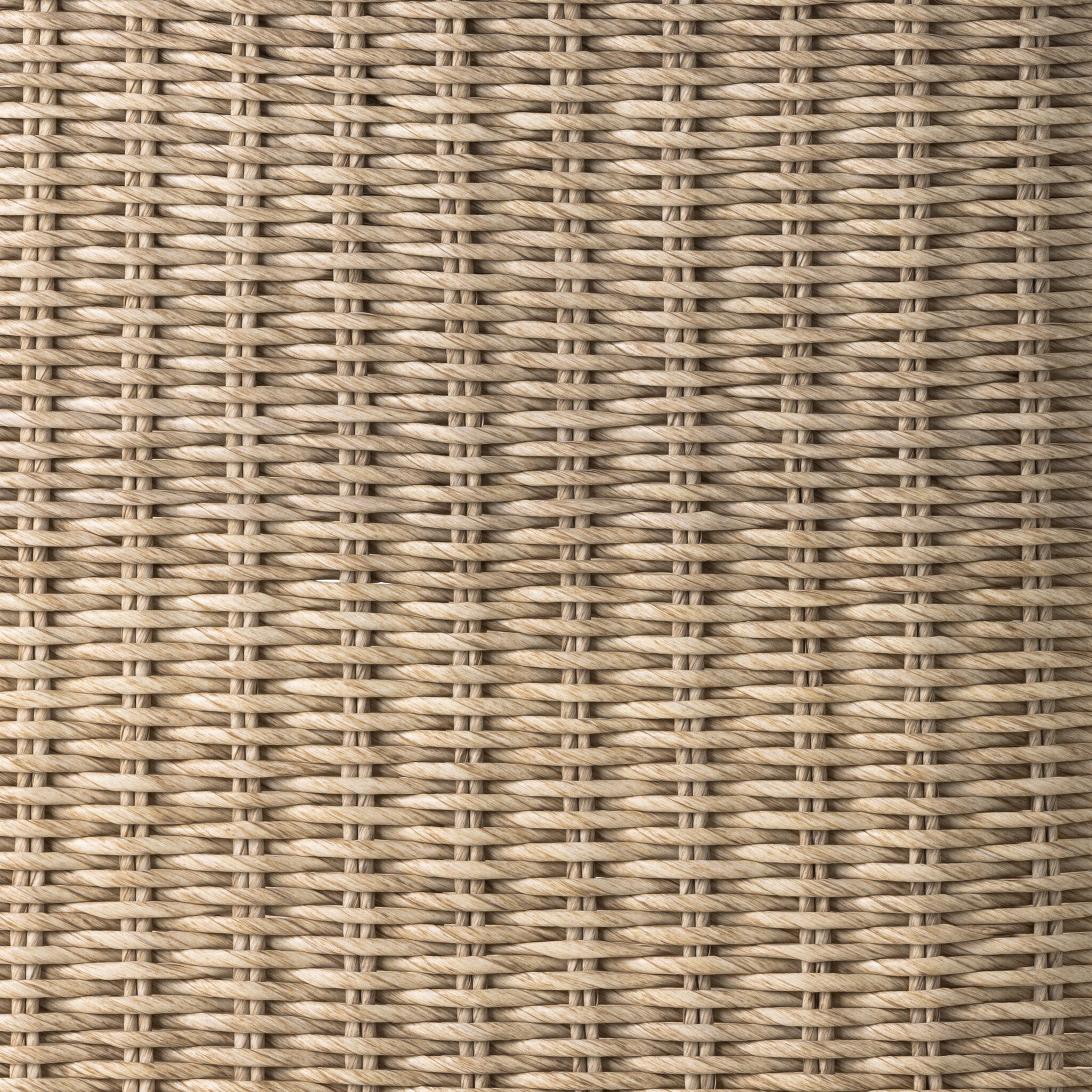 Color Swatch Vintage Natural woven wicker outdoor armchair