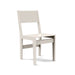 Cream white durable all-weather HDPE material on the eco-friendly Outdoor Dining Chair 