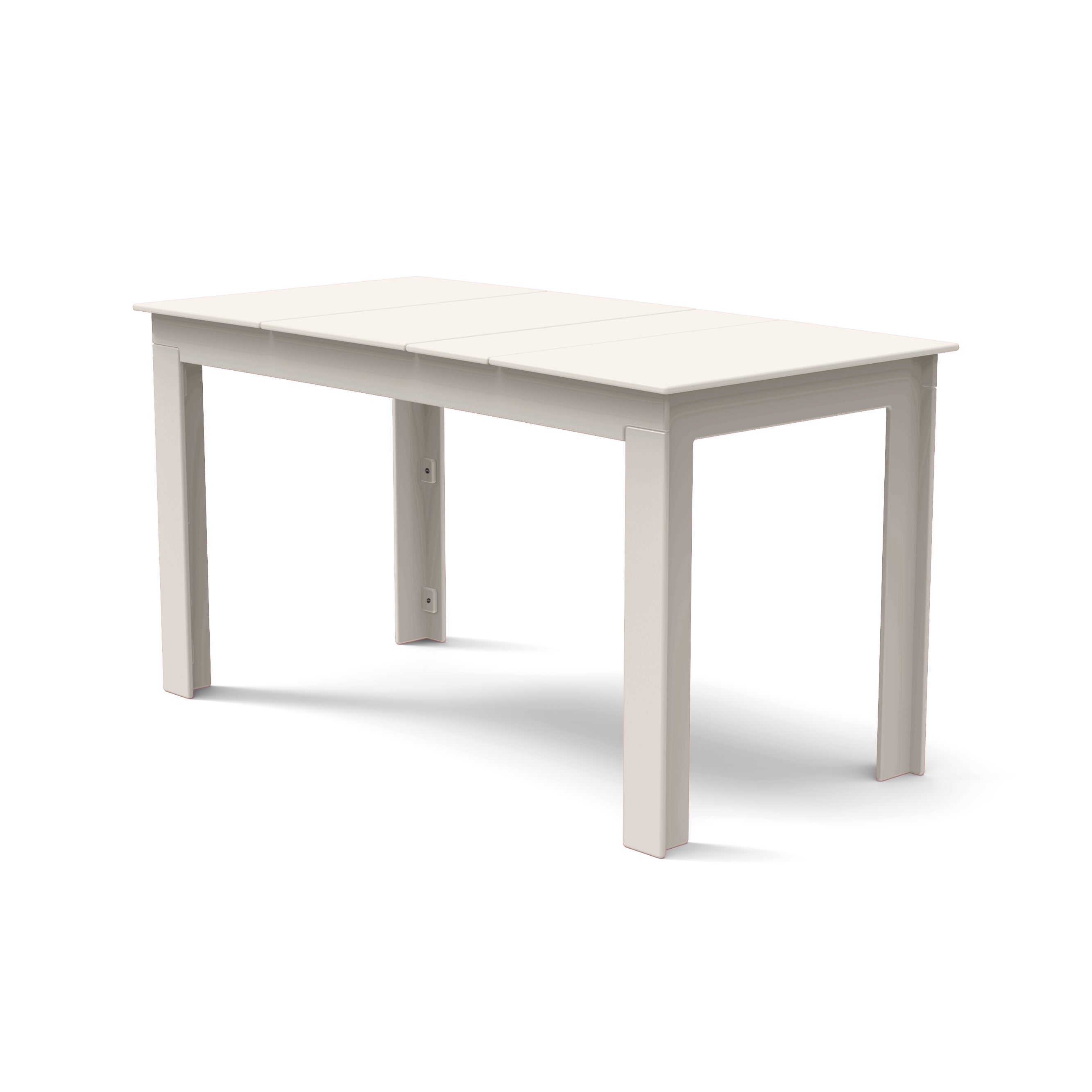 Cream white durable all-weather HDPE material on the eco-friendly Rectangular Outdoor Picnic Table