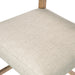 Ferris counter stool with Thames Cream fabric seat and light wood legs