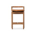 Baden Counter Stool in Haven Tobacco top-grain leather with a minimalist frame