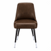 Fudge Brown Harrington Club Chair by Social Design Supply Co: A modern scooped-seat lounge chair with smooth contours and contract-grade upholstery for hospitality environments
