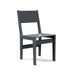 Grey durable all-weather HDPE material on the eco-friendly Outdoor Dining Chair 