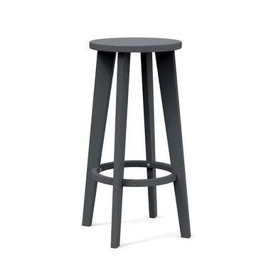 Grey durable all-weather HDPE material on the eco-friendly Round Bar Stool