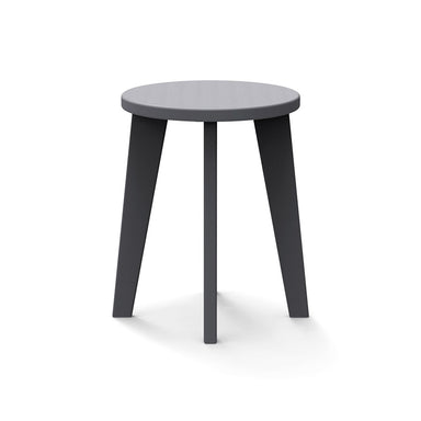Grey durable all-weather HDPE material on the eco-friendly Round Dining Stool
