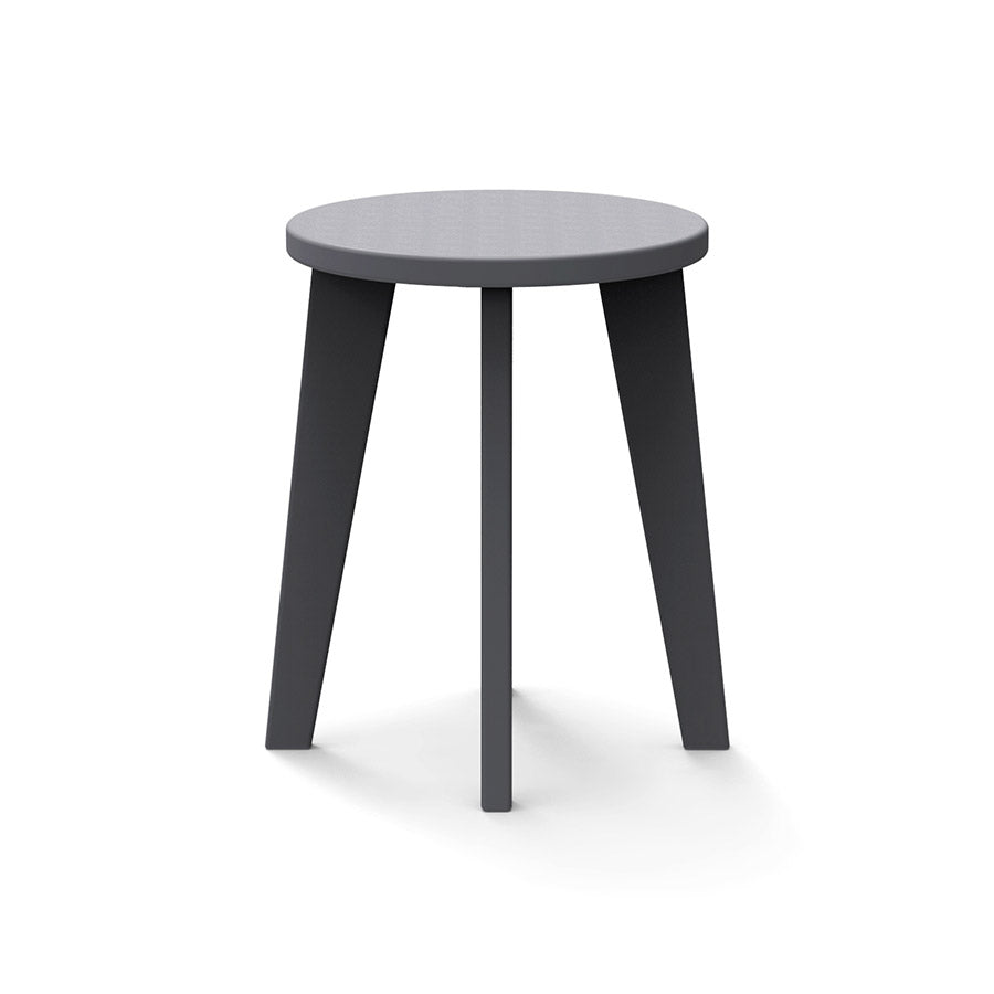 Grey durable all-weather HDPE material on the eco-friendly Round Dining Stool