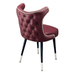 Maroon Red Rouge Somerset Club Chair by Social Design Supply Co: A soft-contoured hospitality lounge chair with high-density foam and commercial-grade durability for restaurants