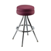 Maroon Rouge Briar Bar Stool with upholstered seat, featuring polished chrome frame with a built-in footrest