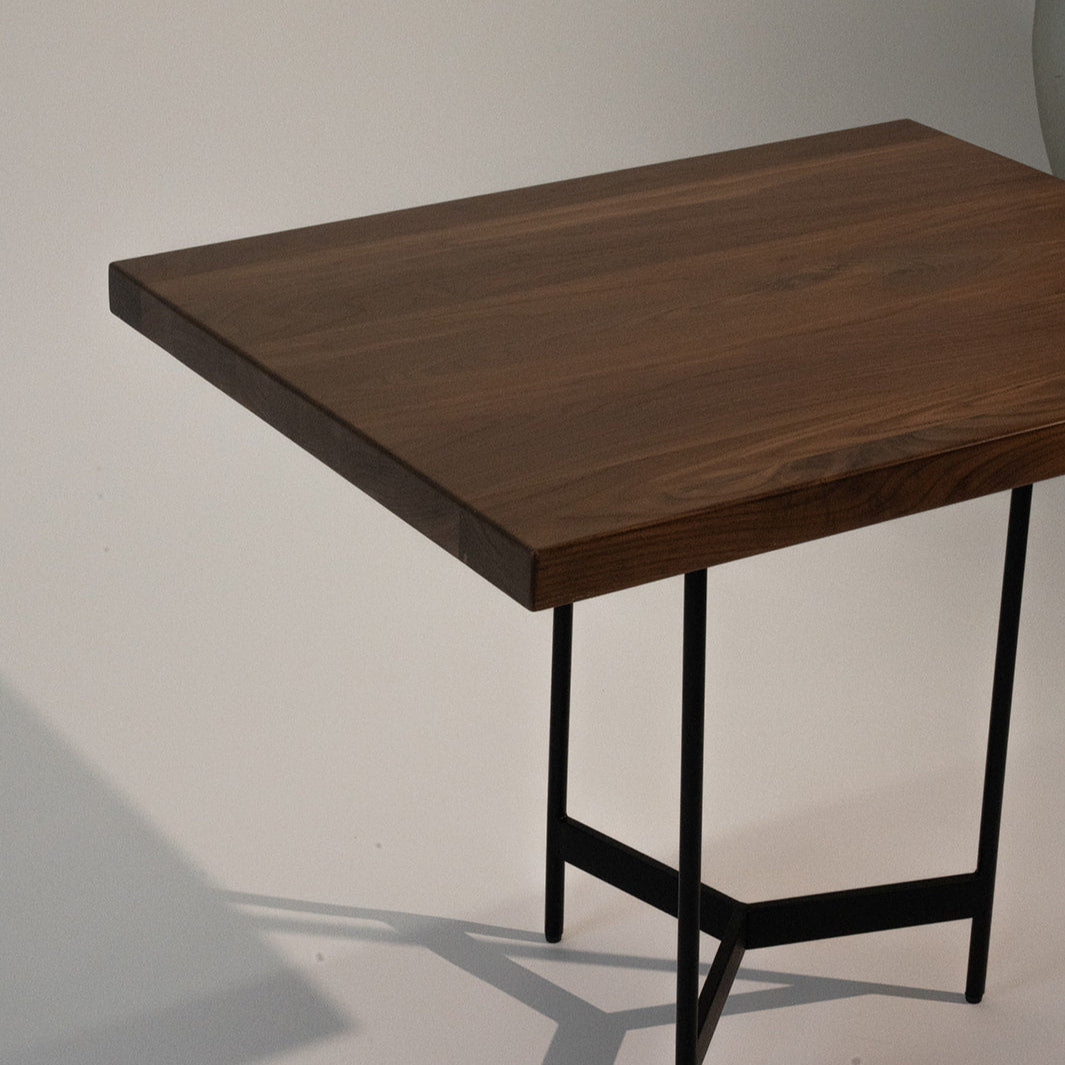 Modern walnut butcher block table top with contract-grade wood construction