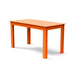 Orange durable all-weather HDPE material on the eco-friendly Rectangular Outdoor Picnic Table