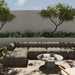 Outdoor modular sectional in Alessi Fawn with corner chaise and wide chaise seating