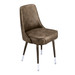 Porcini Brown Harrington Club Chair by Social Design Supply Co: A modern scooped-seat lounge chair with smooth contours and contract-grade upholstery for hospitality environments