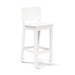 Pure White durable all-weather HDPE material on the eco-friendly Square Bar Stool