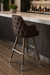 Regale Tufted bar stool featuring classic button tufting and a structured clean-edge upholstered seat with a sturdy metal frame