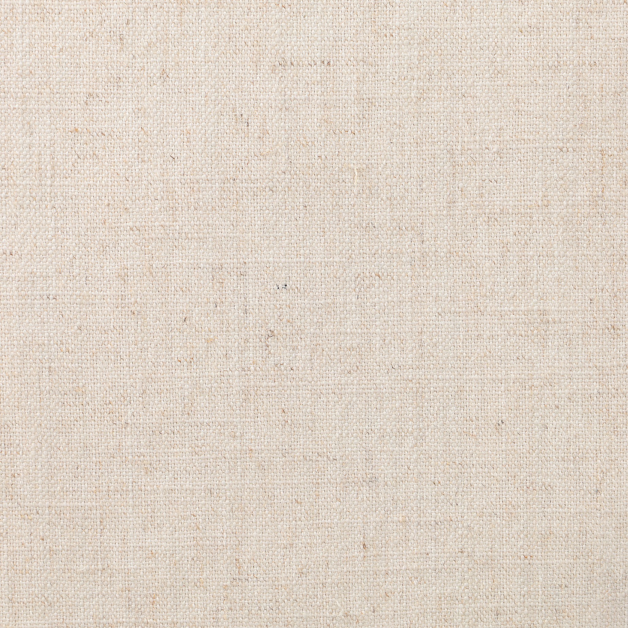 Beige Fabric Color Swatch Buxton Armless Dining Chair in solid oak with a hand-wrapped paper rush back and Savile Flax seat