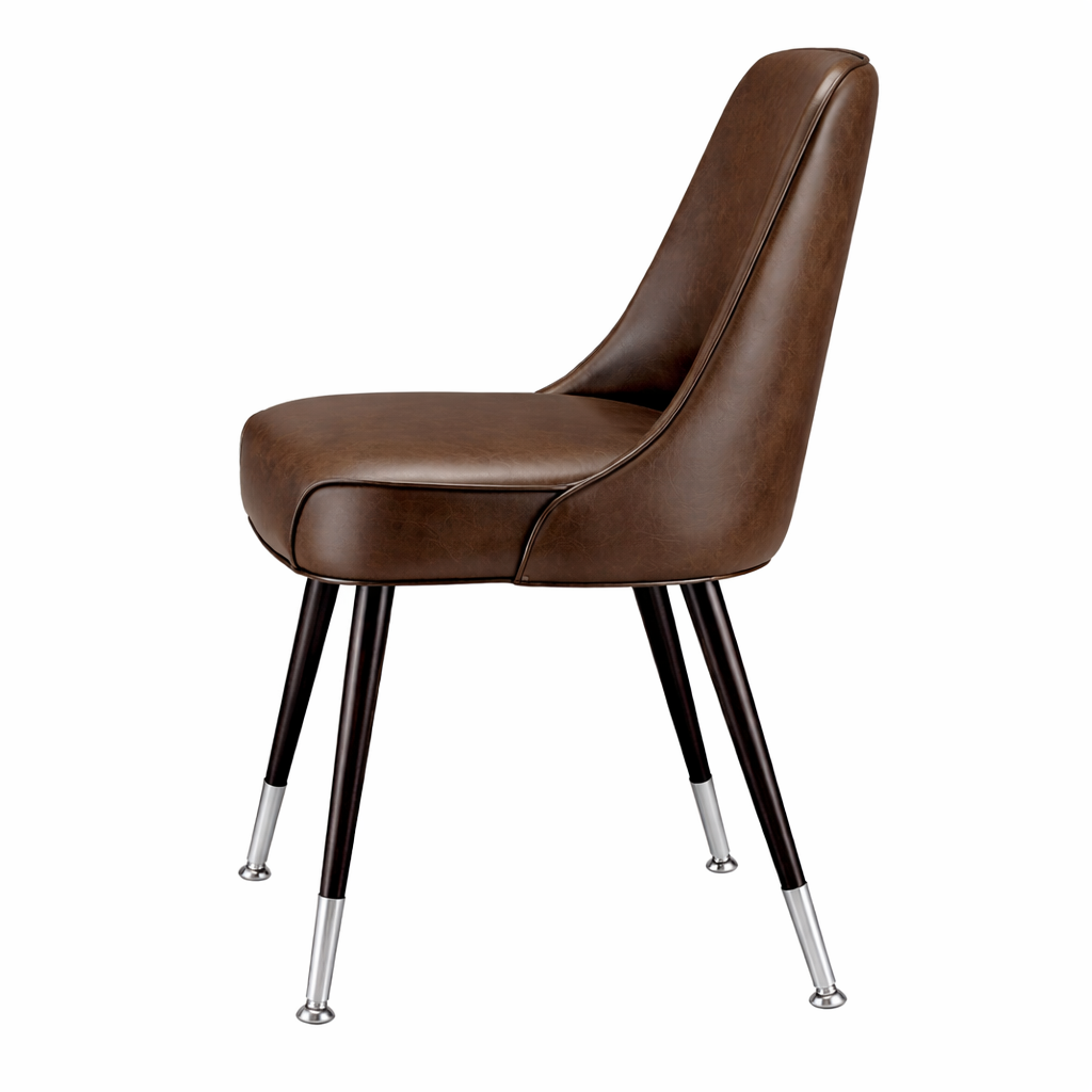 Side Oxford Club Chair by Social Design Supply Co: A classic hospitality lounge chair with supportive cushioning and soft upholstery for restaurants