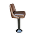 Side Porcini Leather Black Base Marsley Bolted Stool by Social Design Supply Co: A commercial-grade floor-mounted bar stool with a contoured upholstered seat and high-durability finish for hospitality bars