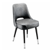 Stone Grey Oxford Club Chair by Social Design Supply Co: A classic hospitality lounge chair with supportive cushioning and soft upholstery for restaurants