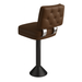 Angled Tufted Button Ashford Bolted Bar Stool featuring a reinforced industrial black frame and high-performance upholstered seat