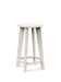 White Cream durable all-weather HDPE material on the eco-friendly Round Bar Counter Stool