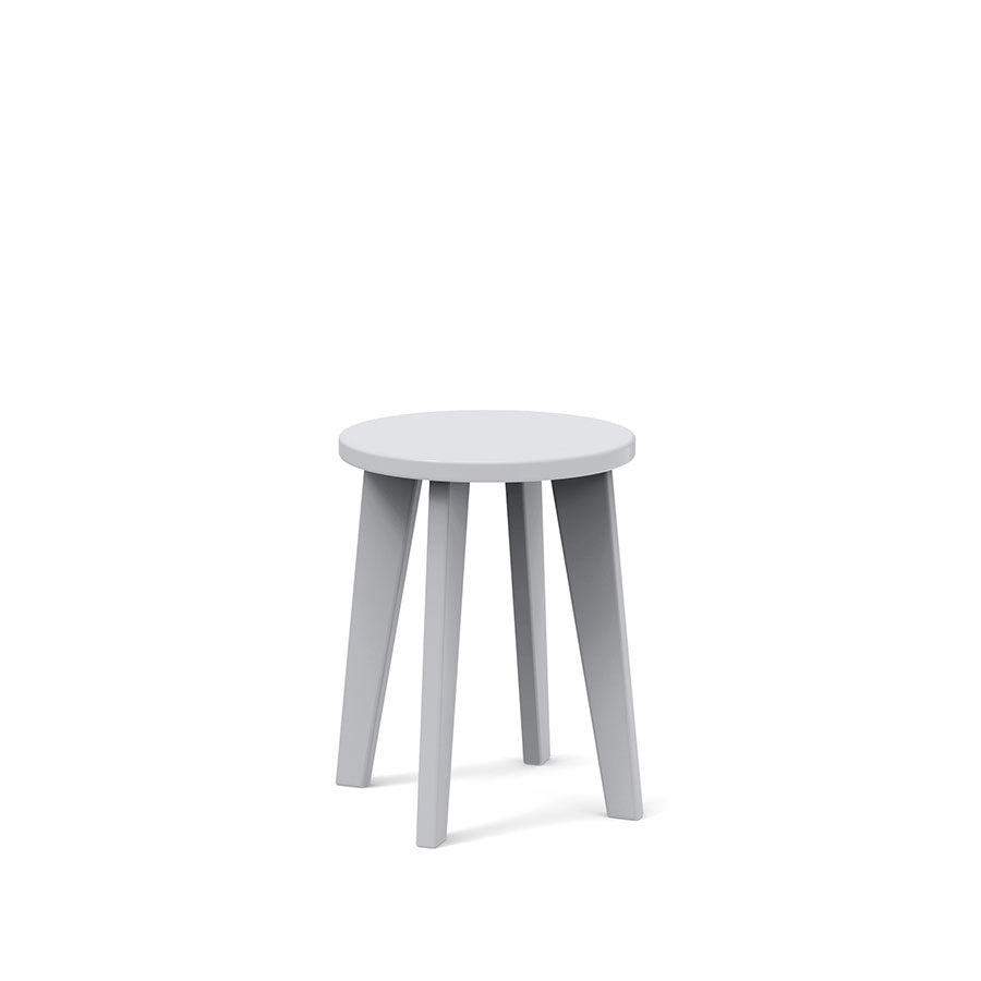 White durable all-weather HDPE material on the eco-friendly Round Dining Stool