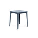 Alfresco square counter table in ash blue finish for sophisticated outdoor spaces.