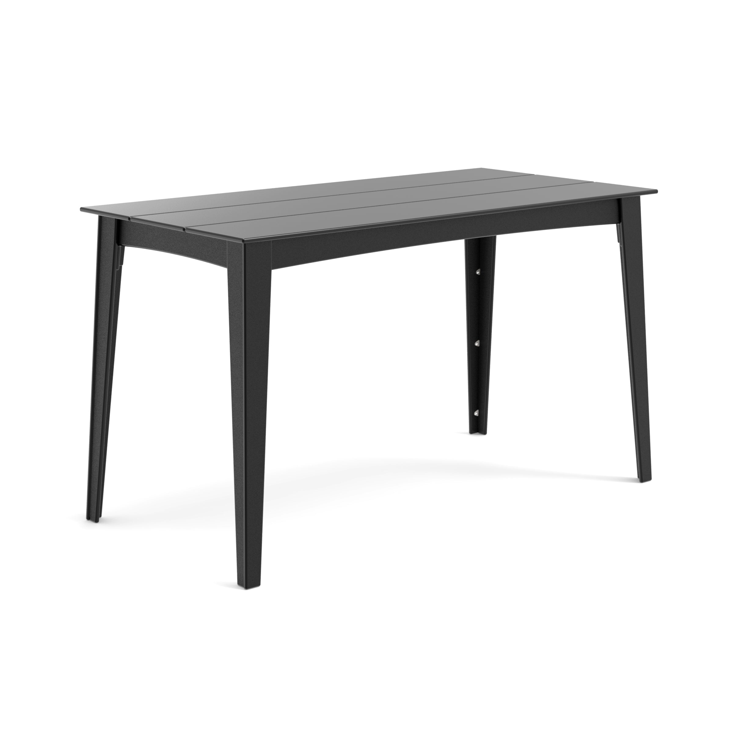 Alfresco rectangular counter table in black, 72 inches long for spacious outdoor dining.