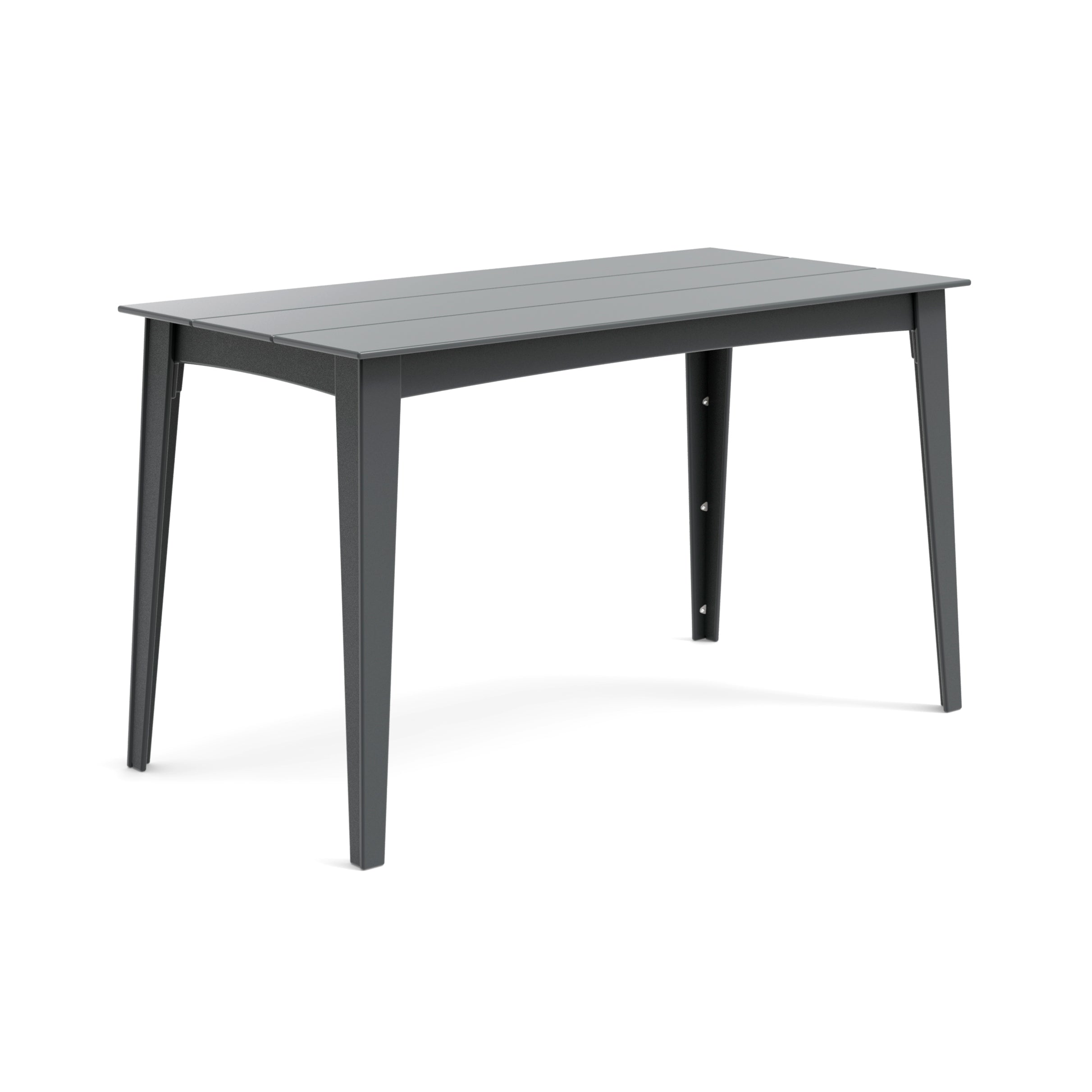 Alfresco rectangular counter table in charcoal grey, 72-inch length for outdoor entertaining.