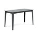 Alfresco rectangular counter table in charcoal grey, 72-inch length for outdoor entertaining.