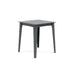 Alfresco square counter table in charcoal grey, 36 inches wide by 42.5 inches high for outdoor dining.