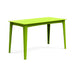 Alfresco rectangular counter table in leaf green, 72-inch width for nature-inspired outdoor dining.