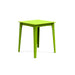 Alfresco square counter table in leaf green color for vibrant outdoor decor.