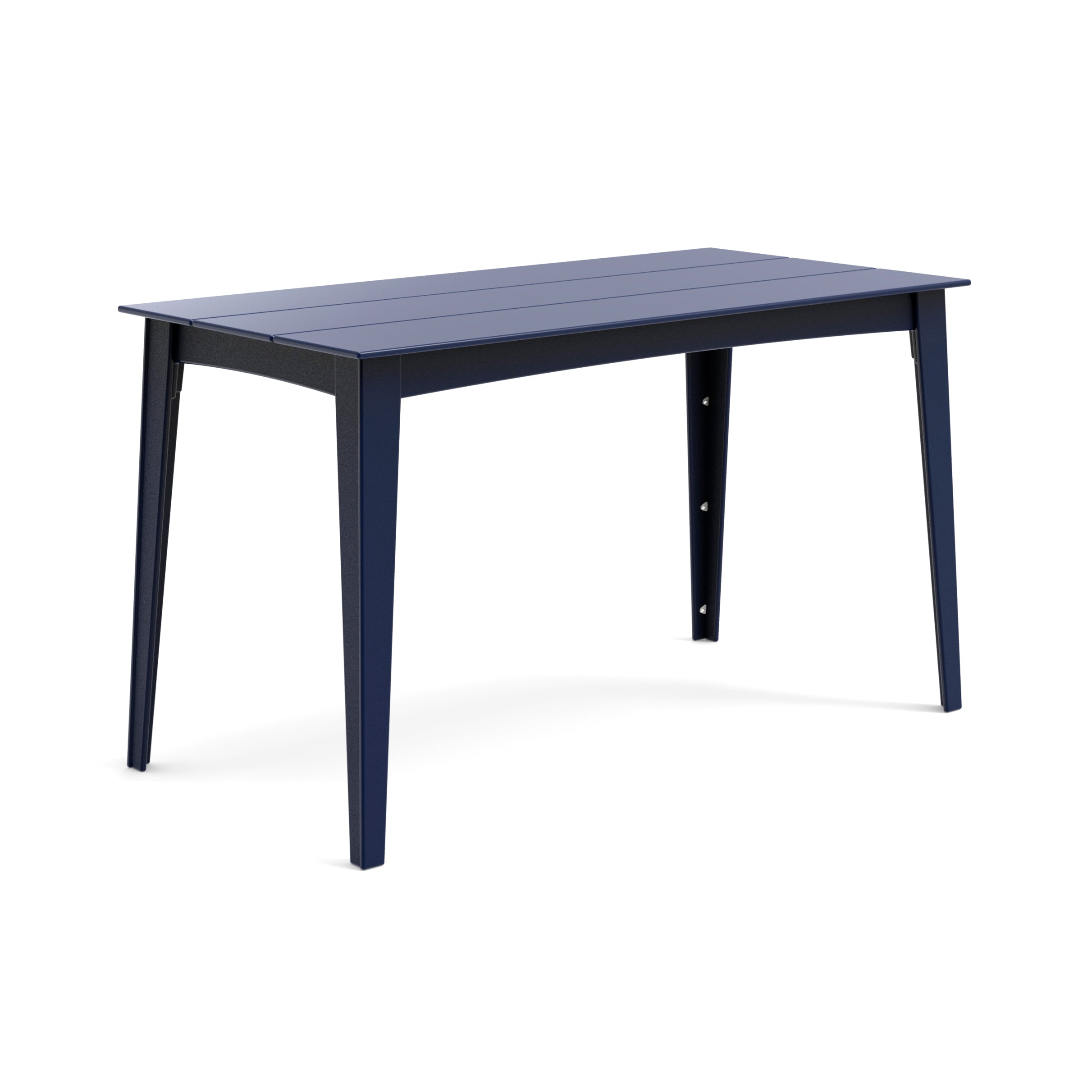 Alfresco rectangular counter table in navy blue, 72 inches wide for stylish outdoor entertaining.