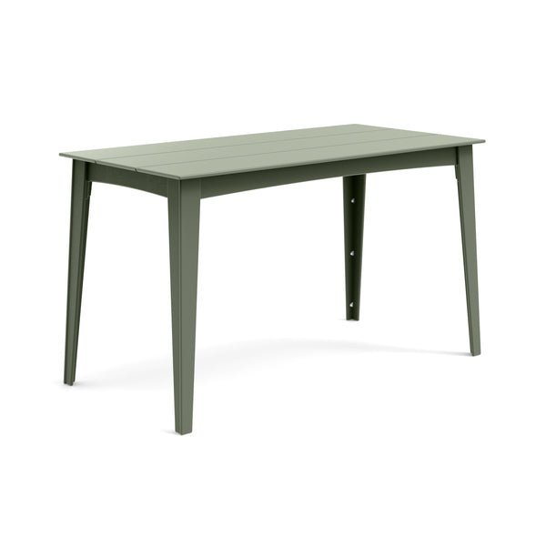 Alfresco rectangular counter table in sage, 72 inches wide for larger outdoor gatherings.