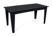 Alfresco dining table in black, 72 inches wide, pairs with dining chairs or picnic benches.