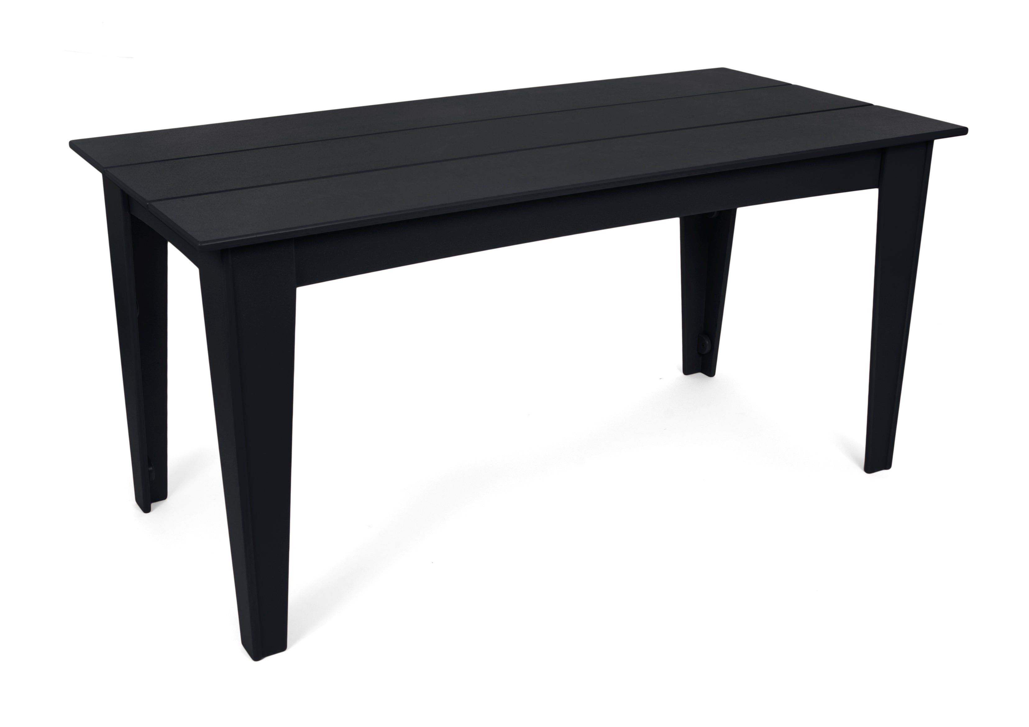 Alfresco dining table in black, 72 inches wide, pairs with dining chairs or picnic benches.
