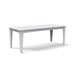 Alfresco dining table in driftwood finish, 82 inches wide, easy to clean outdoor dining table.