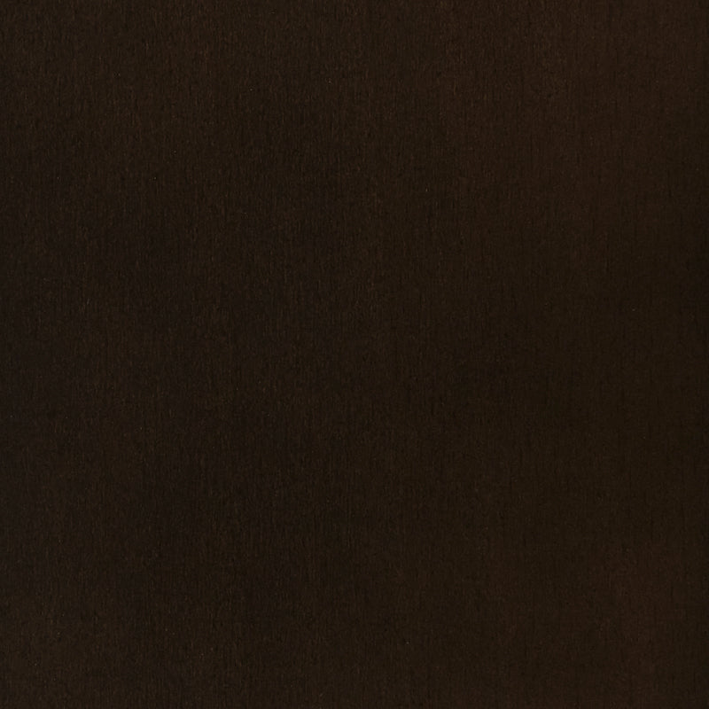 Dark brown upholstery finish swatch with smooth, fine-grain texture
